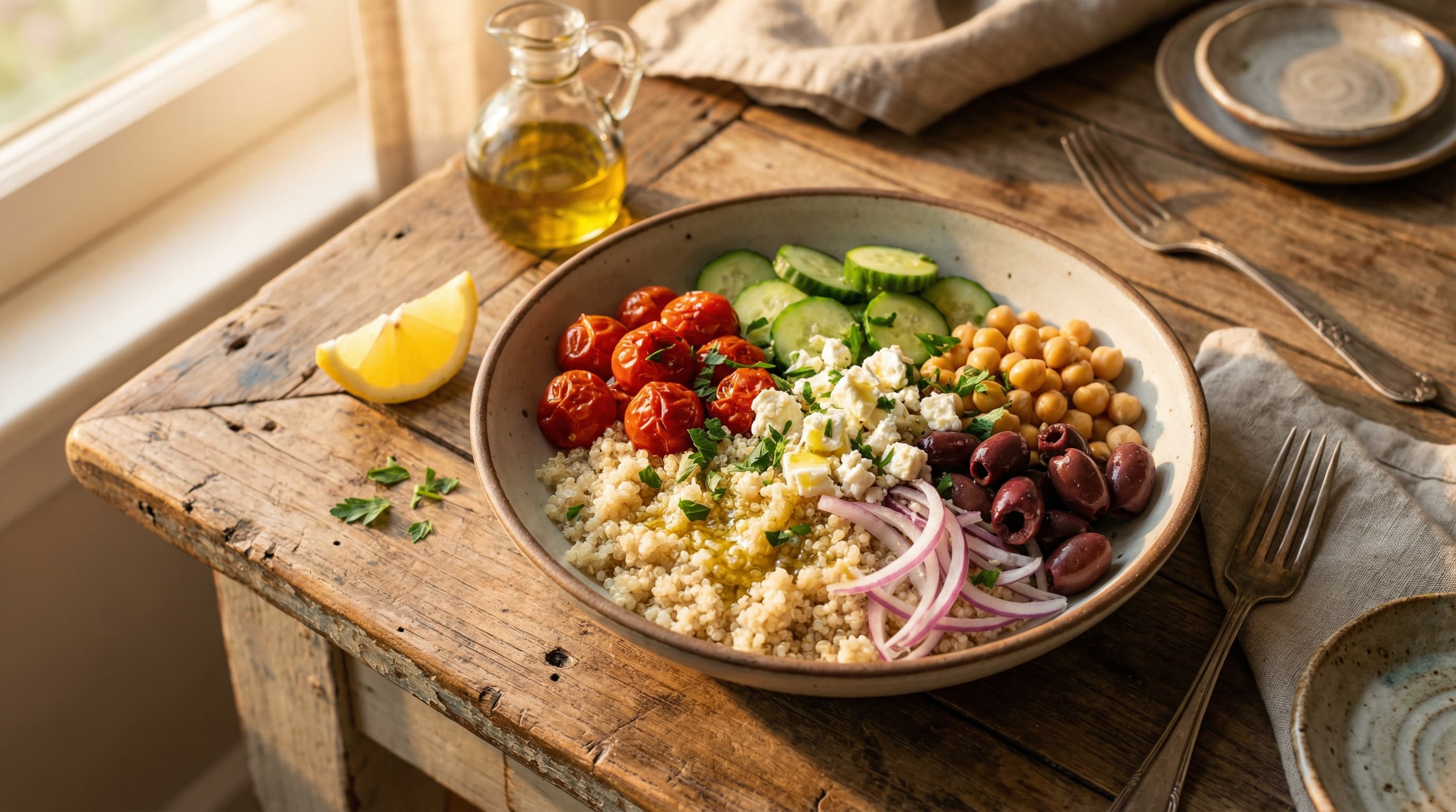 Mediterranean Quinoa Bowl
